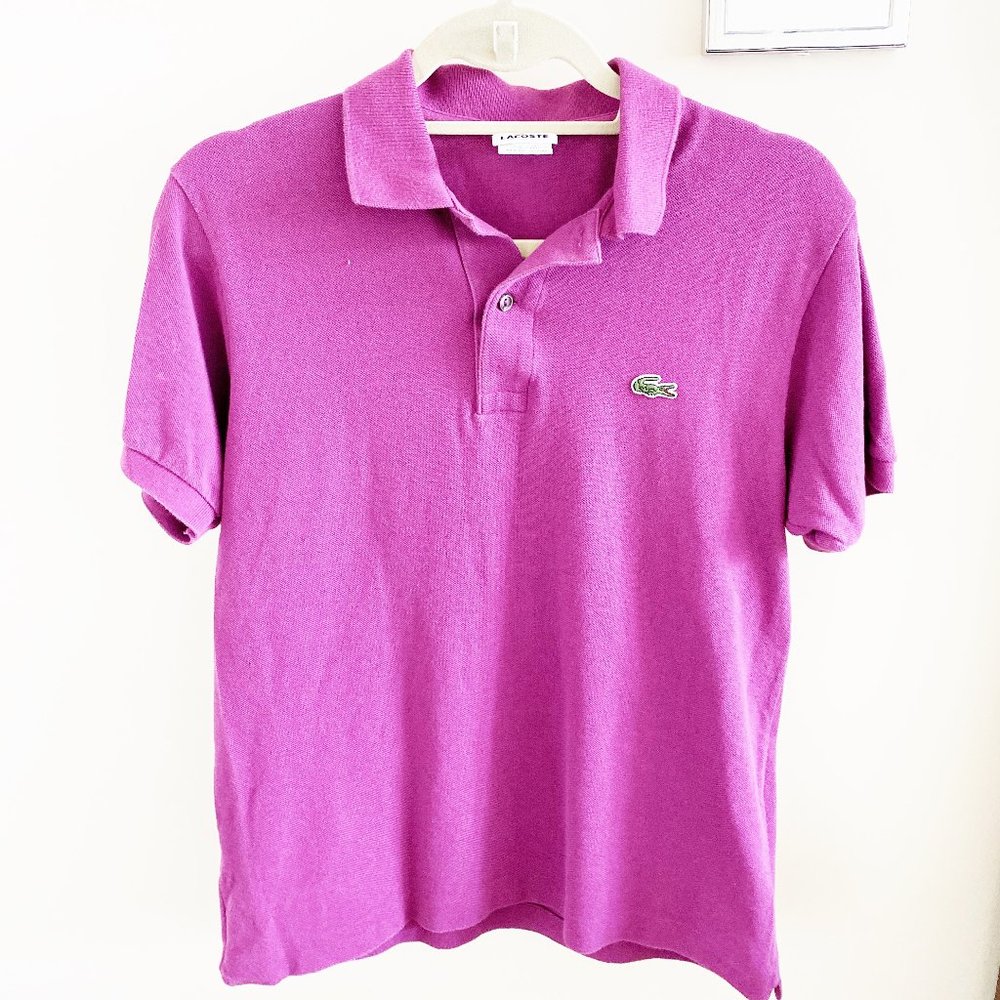 Men's Purple Lacoste Shirt